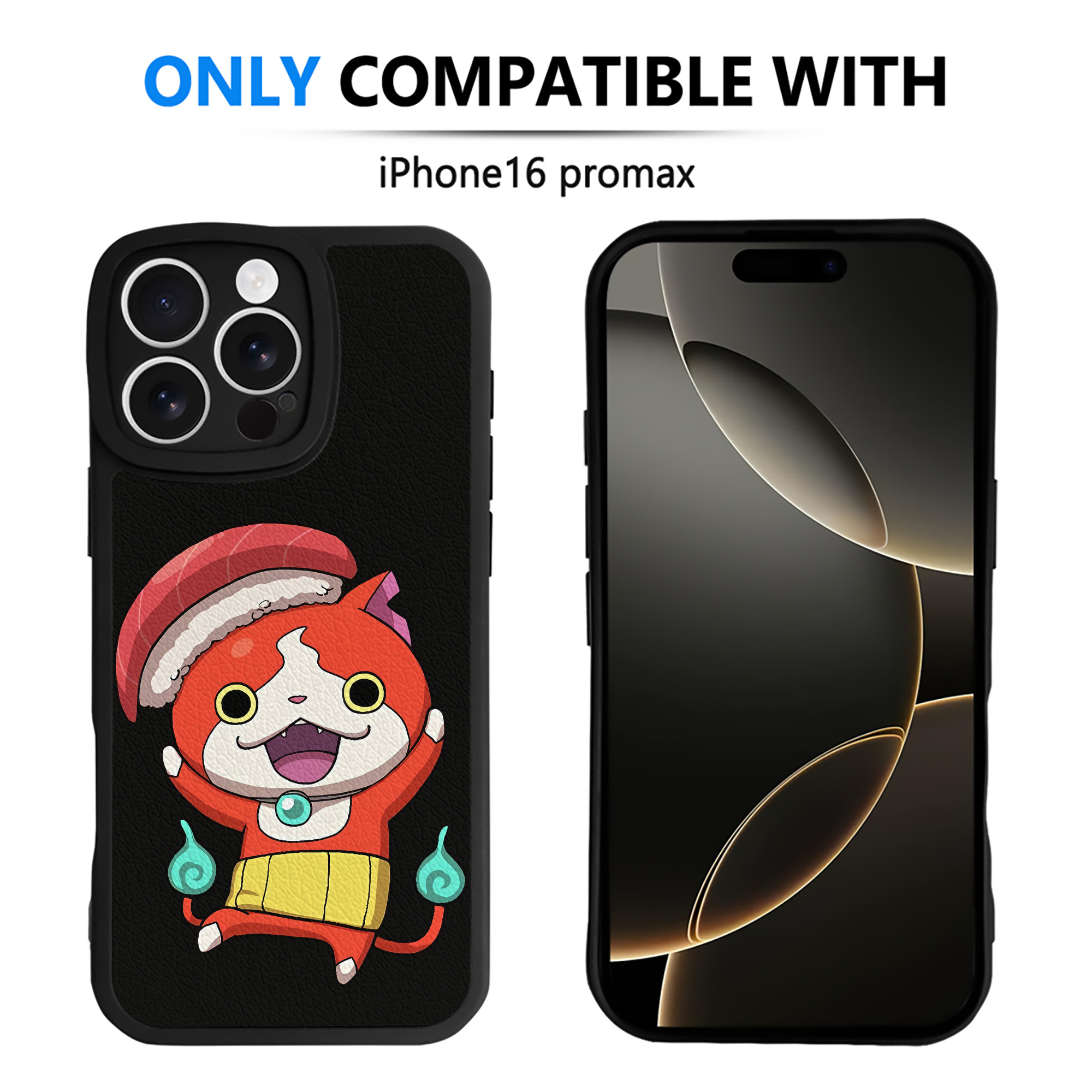 （画像用） 妖怪ウォッチ Yo-kai Watch 【iPhone 16シリーズ対応】シリコンスマホケース（レザー調） 材質：シリコン